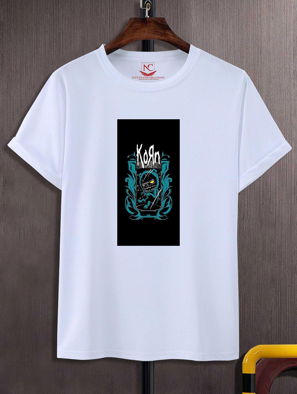 unisex white graphic printed t-shirt - 20842661 -  Zoom Image - 0