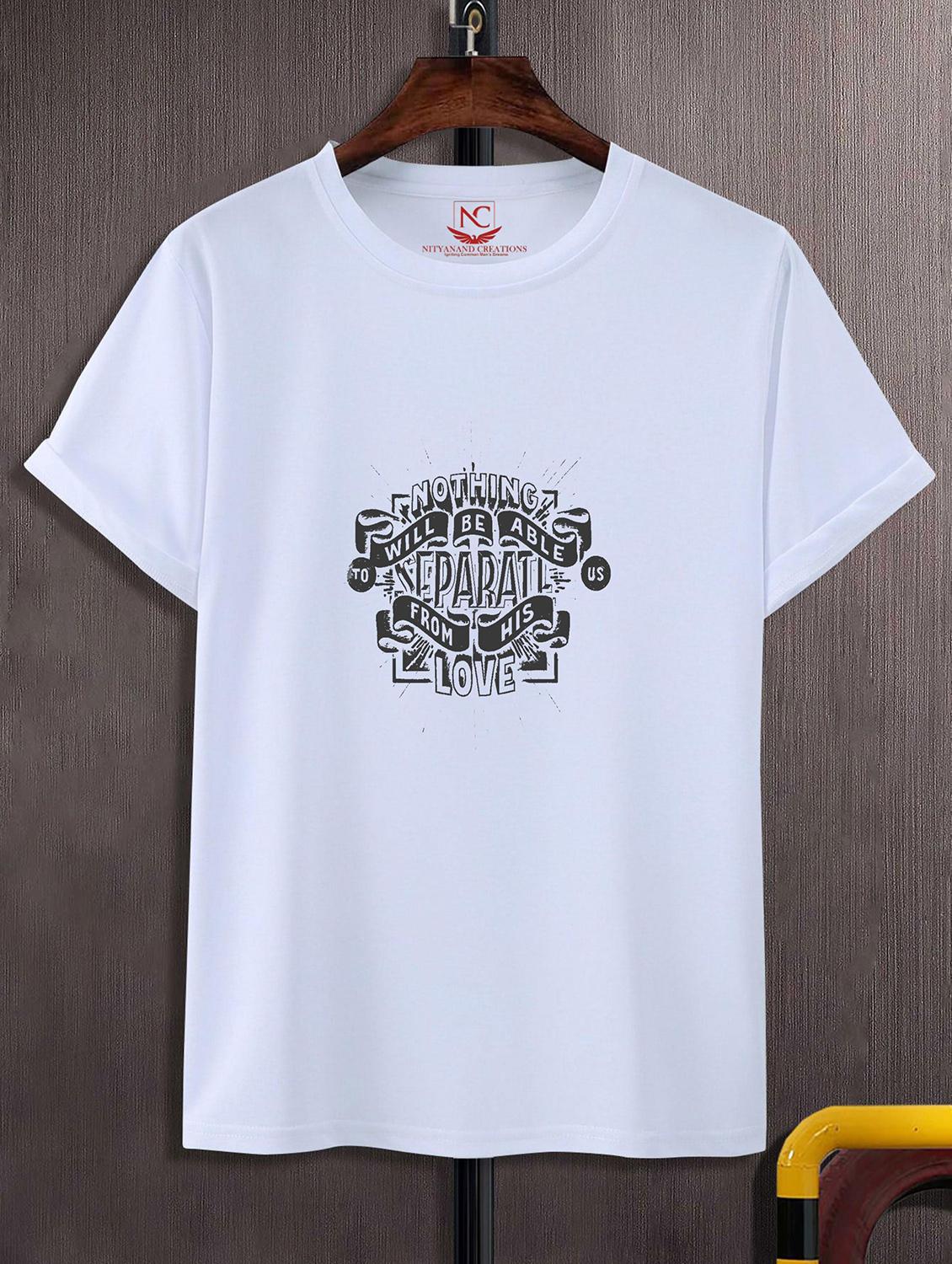 unisex white graphic printed t-shirt - 20842672 -  Zoom Image - 0