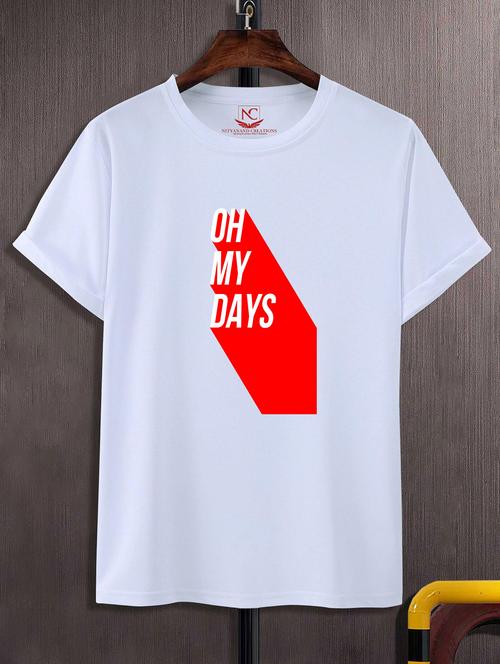 unisex typographic printed t-shirt - 20842682 -  Standard Image - 0