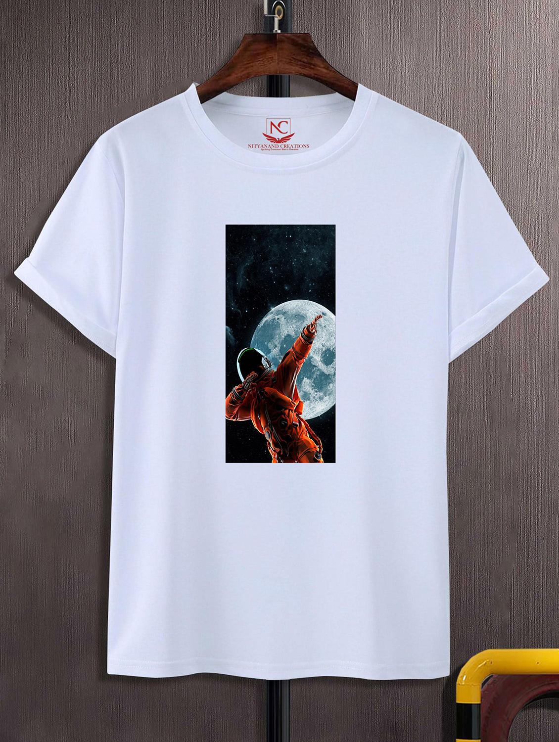 unisex white graphic printed t-shirt - 20842696 -  Zoom Image - 0