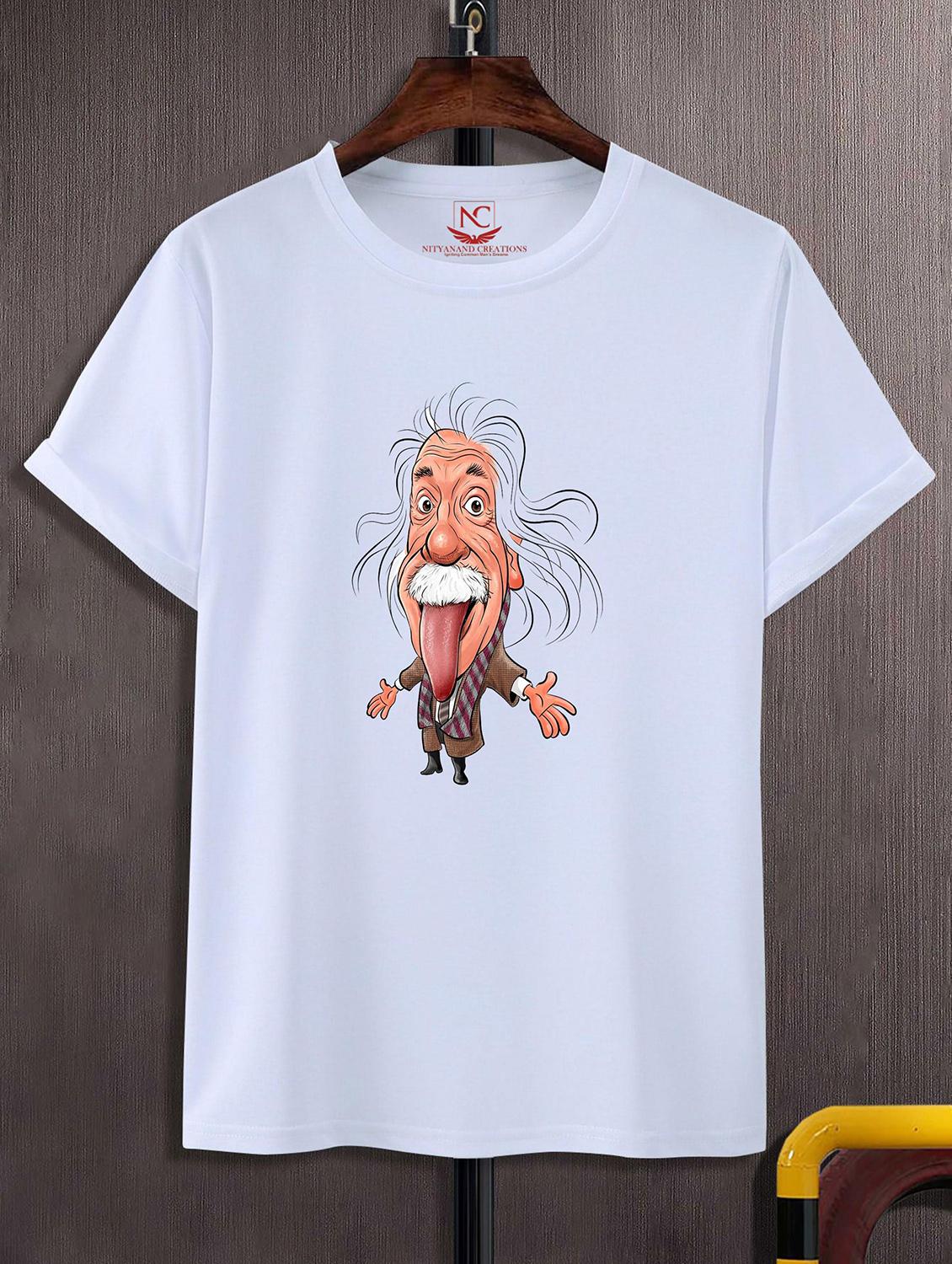 unisex white graphic printed t-shirt - 20842707 - Zoom Image - 0