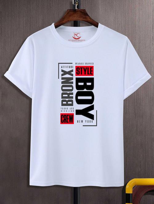 unisex typographic printed t-shirt - 20842714 -  Standard Image - 0
