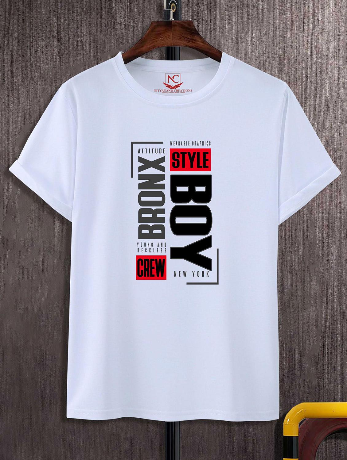 unisex typographic printed t-shirt - 20842714 -  Zoom Image - 0