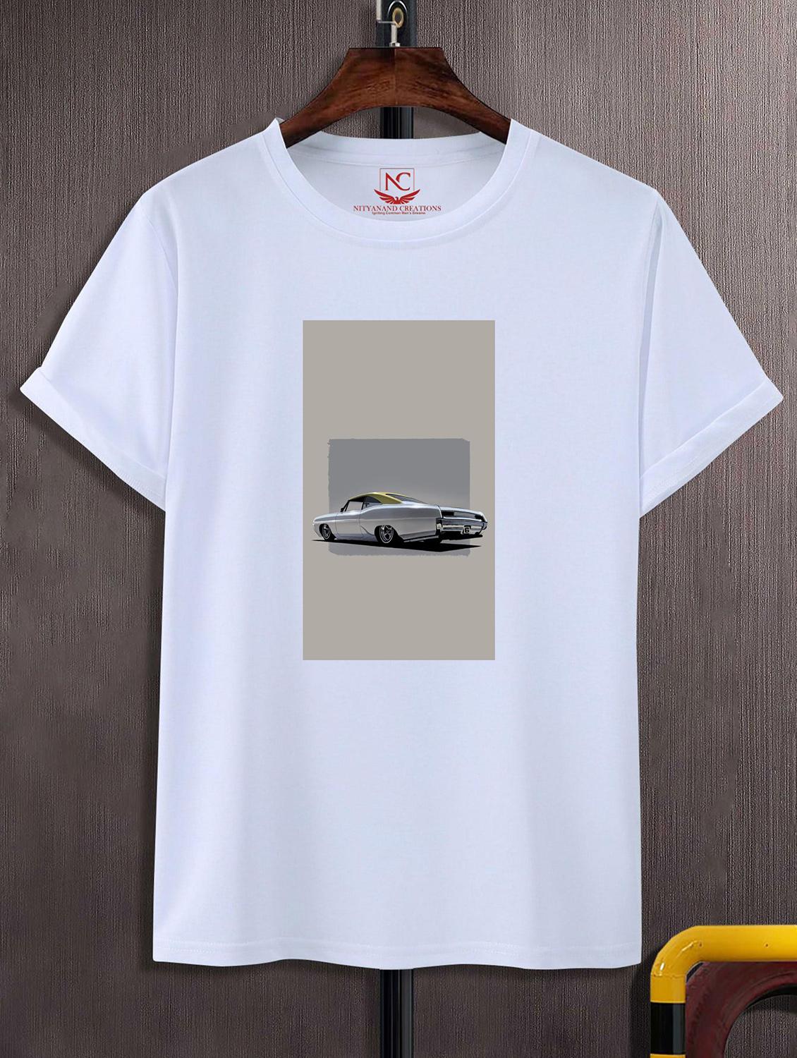 unisex white graphic printed t-shirt - 20842716 -  Zoom Image - 0