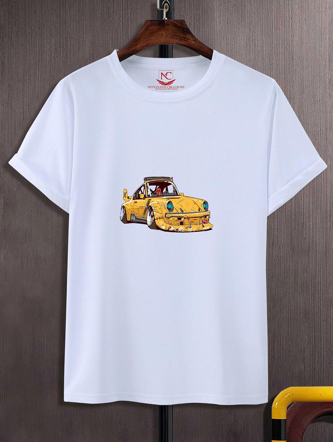 unisex white graphic printed t-shirt - 20842741 -  Zoom Image - 0