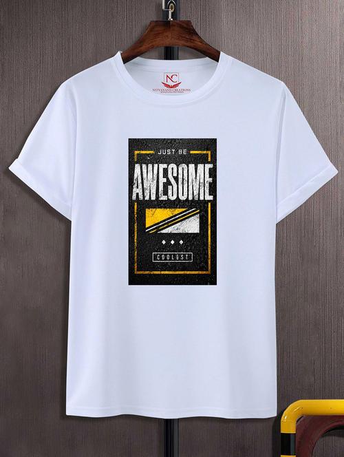 unisex typographic printed t-shirt - 20842746 -  Standard Image - 0