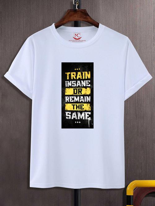 unisex typographic printed t-shirt - 20842758 -  Standard Image - 0