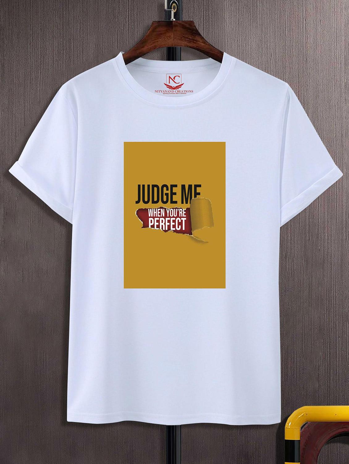 unisex white graphic printed t-shirt - 20842760 -  Zoom Image - 0