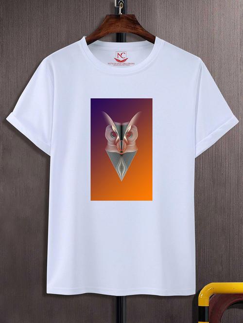 unisex white graphic printed t-shirt - 20842775 - Standard Image - 0