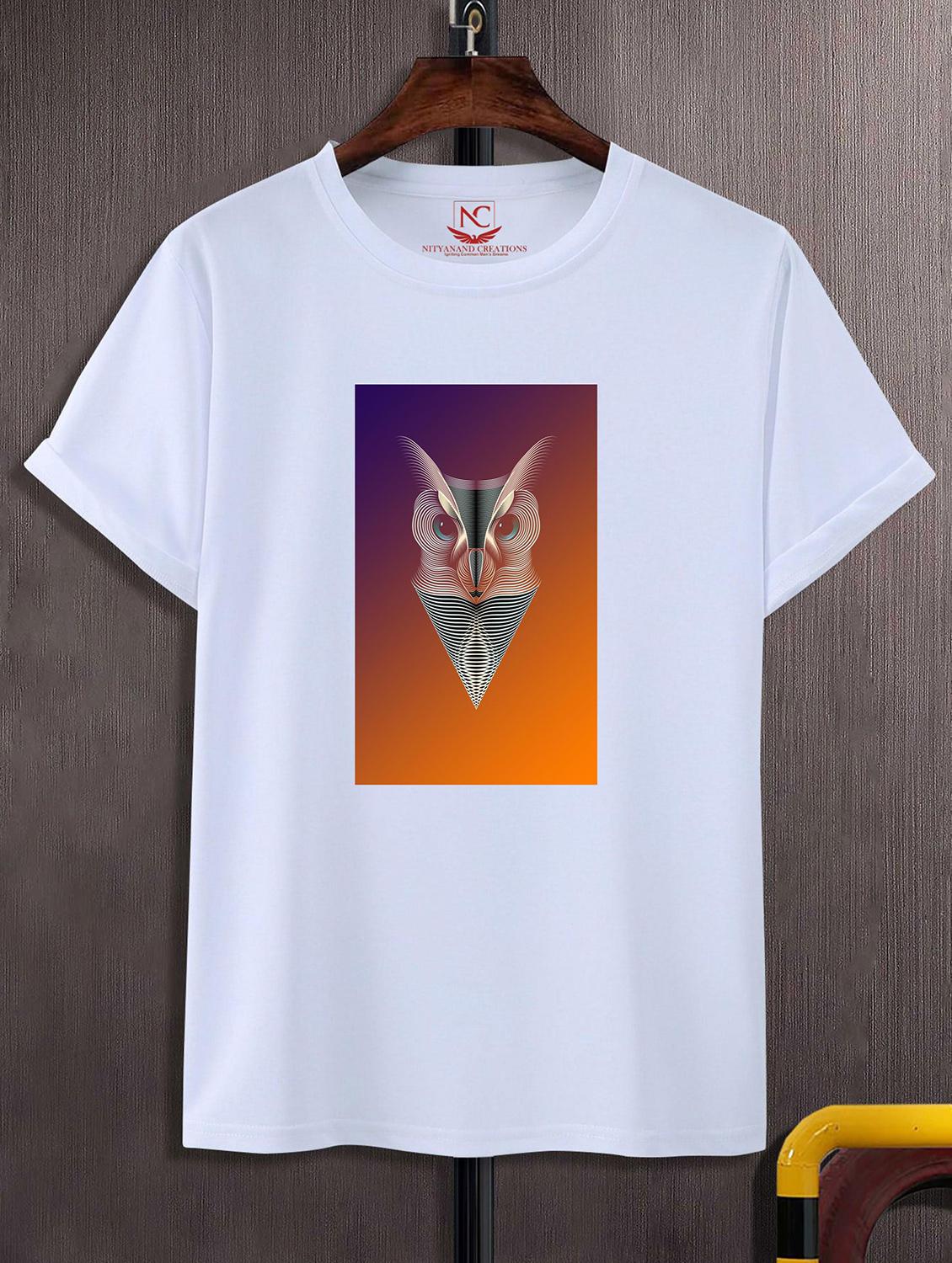 unisex white graphic printed t-shirt - 20842775 - Zoom Image - 0
