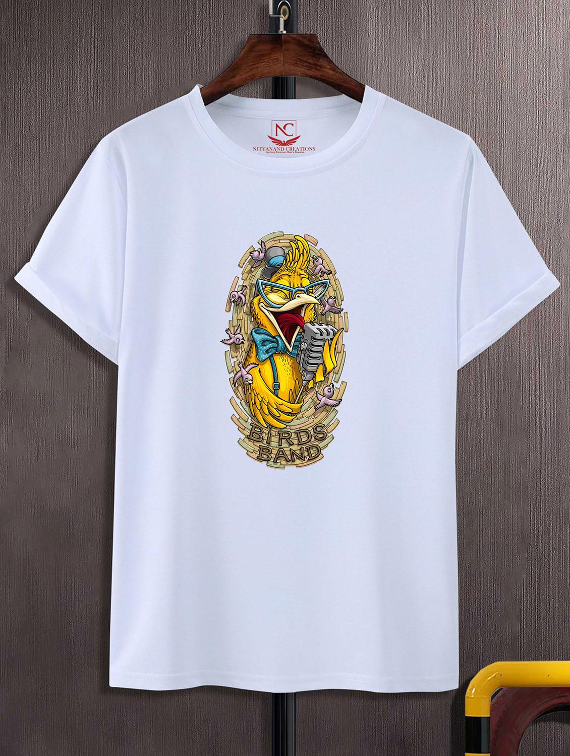 unisex white graphic printed t-shirt - 20842787 - Zoom Image - 0