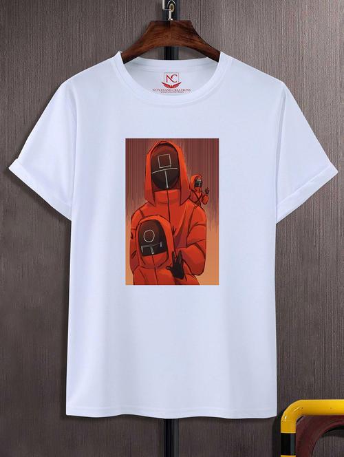 unisex white graphic printed t-shirt - 20842806 -  Standard Image - 0