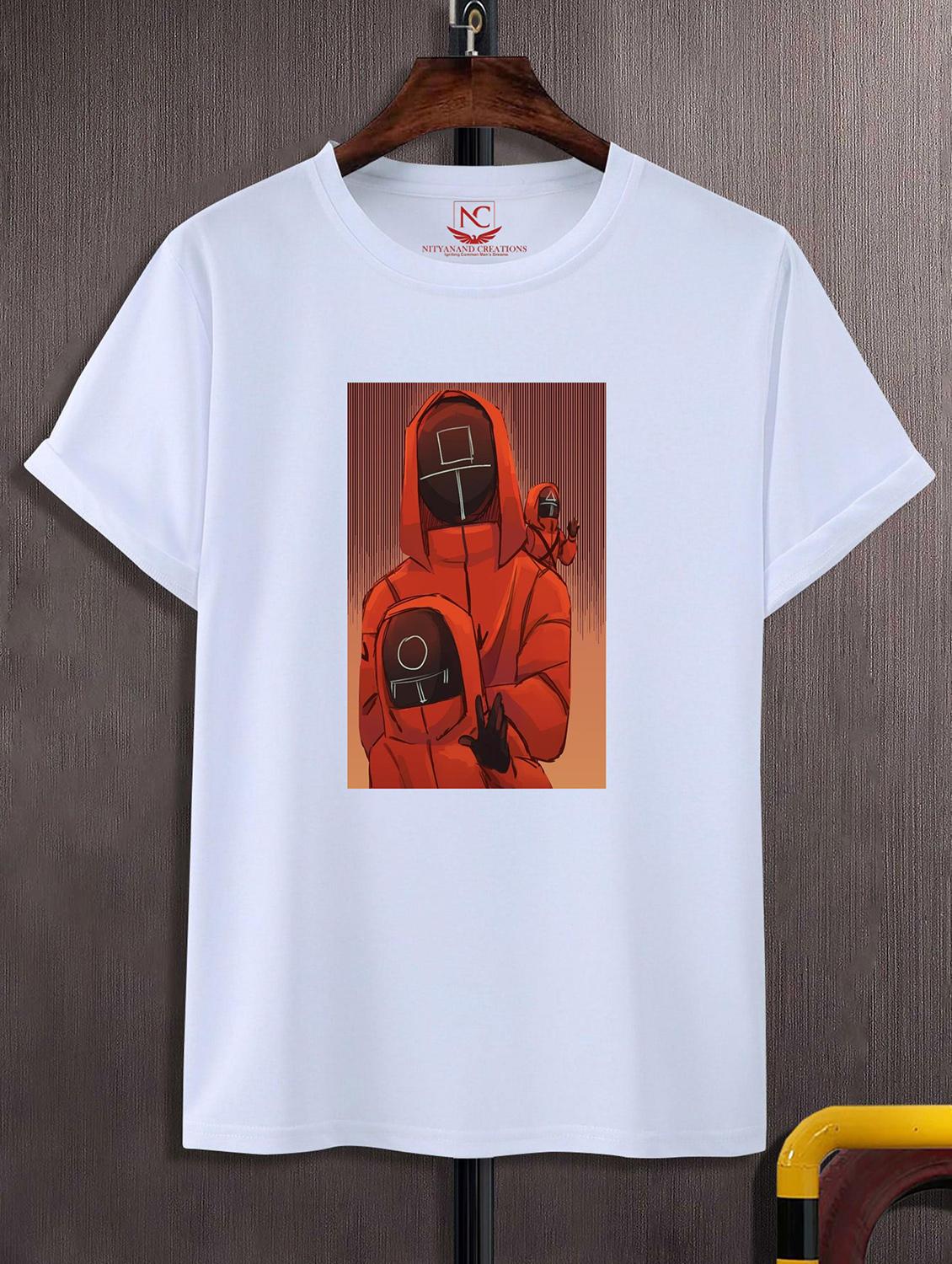 unisex white graphic printed t-shirt - 20842806 -  Zoom Image - 0