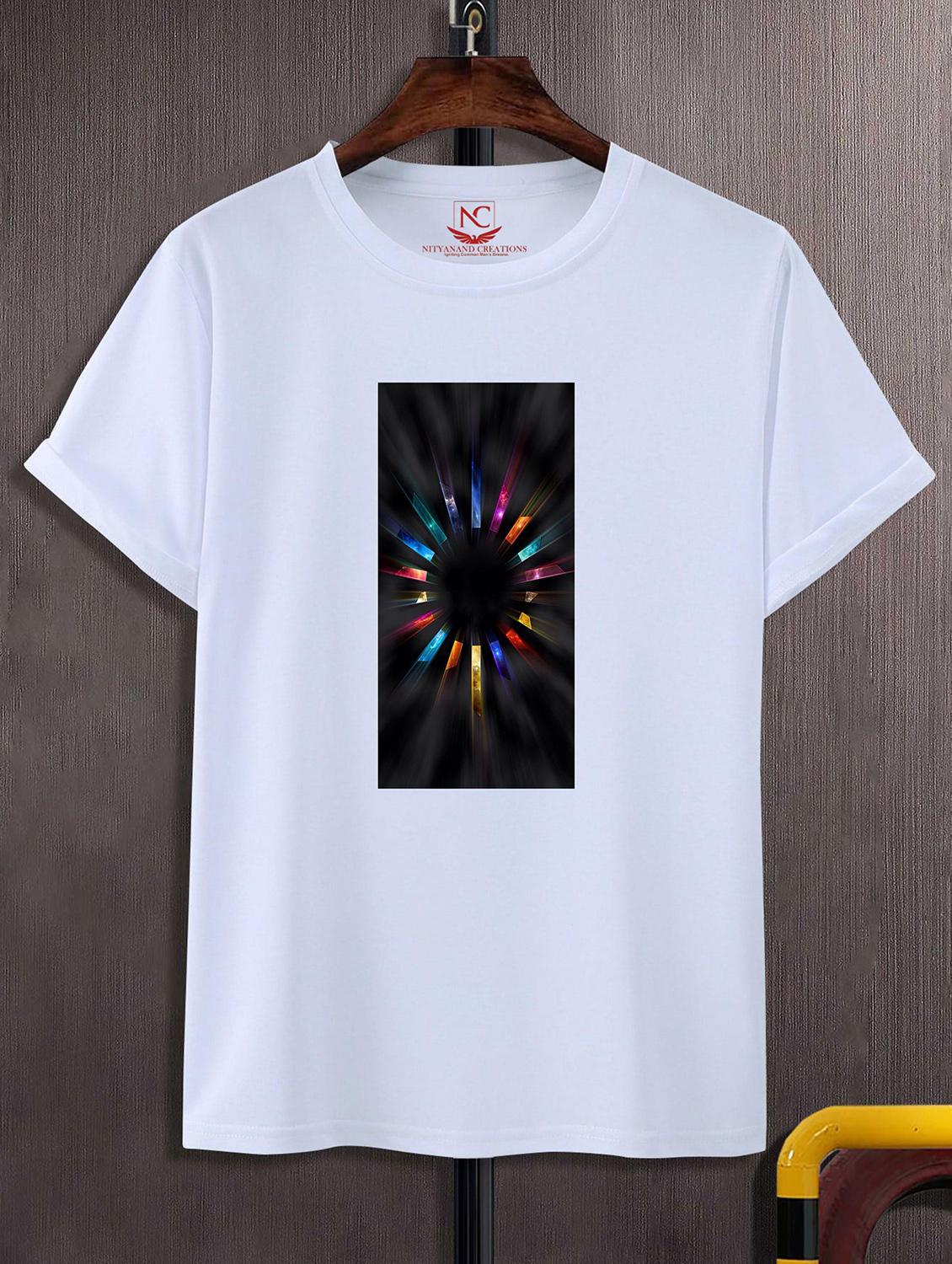 unisex white graphic printed t-shirt - 20842817 -  Zoom Image - 0