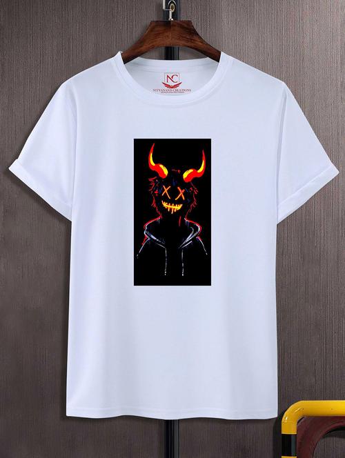 unisex white graphic printed t-shirt - 20842833 -  Standard Image - 0