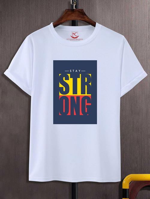 unisex white graphic printed t-shirt - 20842841 -  Standard Image - 0