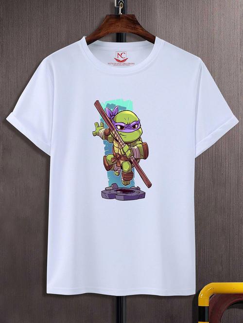 unisex white graphic printed t-shirt - 20842843 -  Standard Image - 0