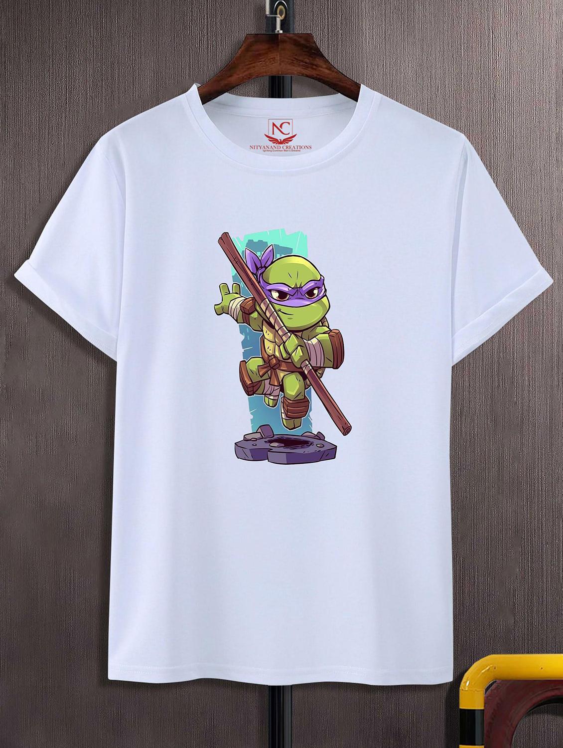unisex white graphic printed t-shirt - 20842843 -  Zoom Image - 0