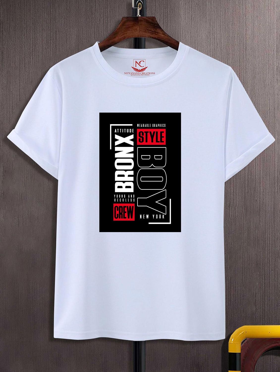 unisex white graphic printed t-shirt - 20842862 -  Zoom Image - 0