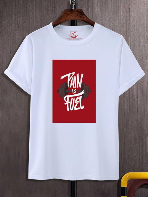 unisex typographic printed t-shirt - 20842891 -  Standard Image - 0