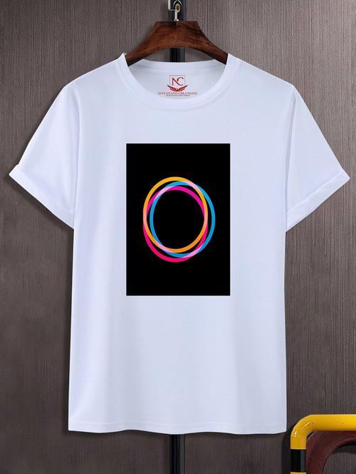 unisex white graphic printed t-shirt - 20842905 -  Standard Image - 0
