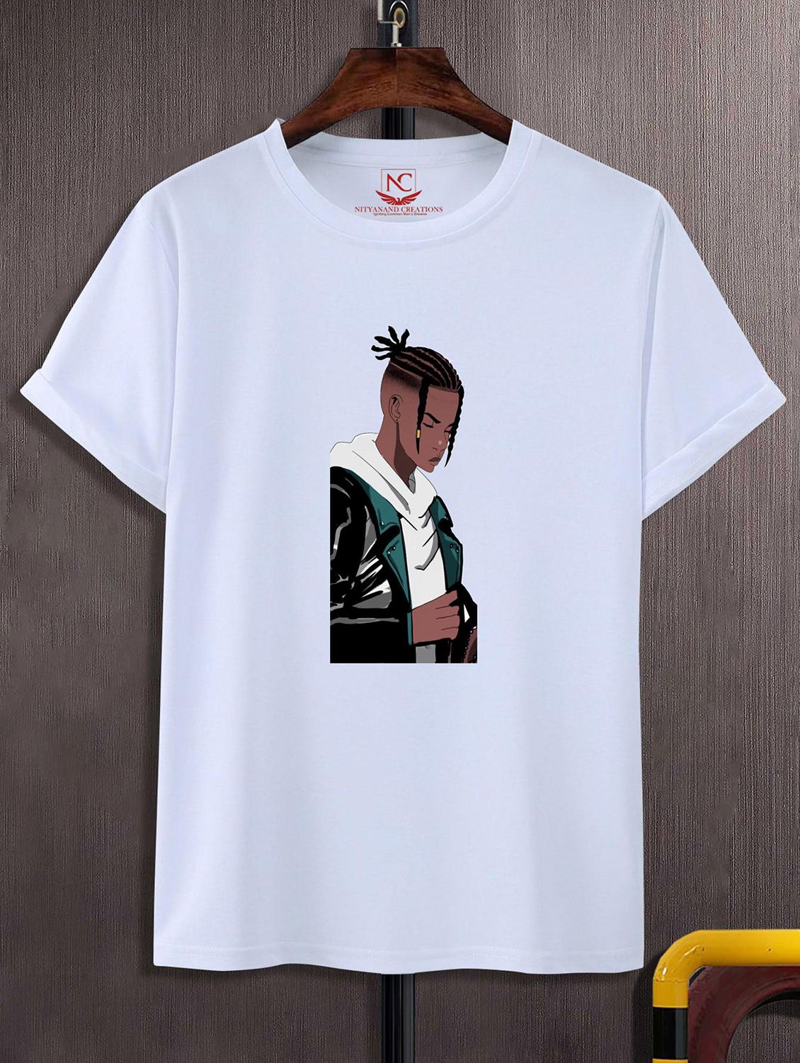 unisex white graphic printed t-shirt - 20842912 -  Zoom Image - 0