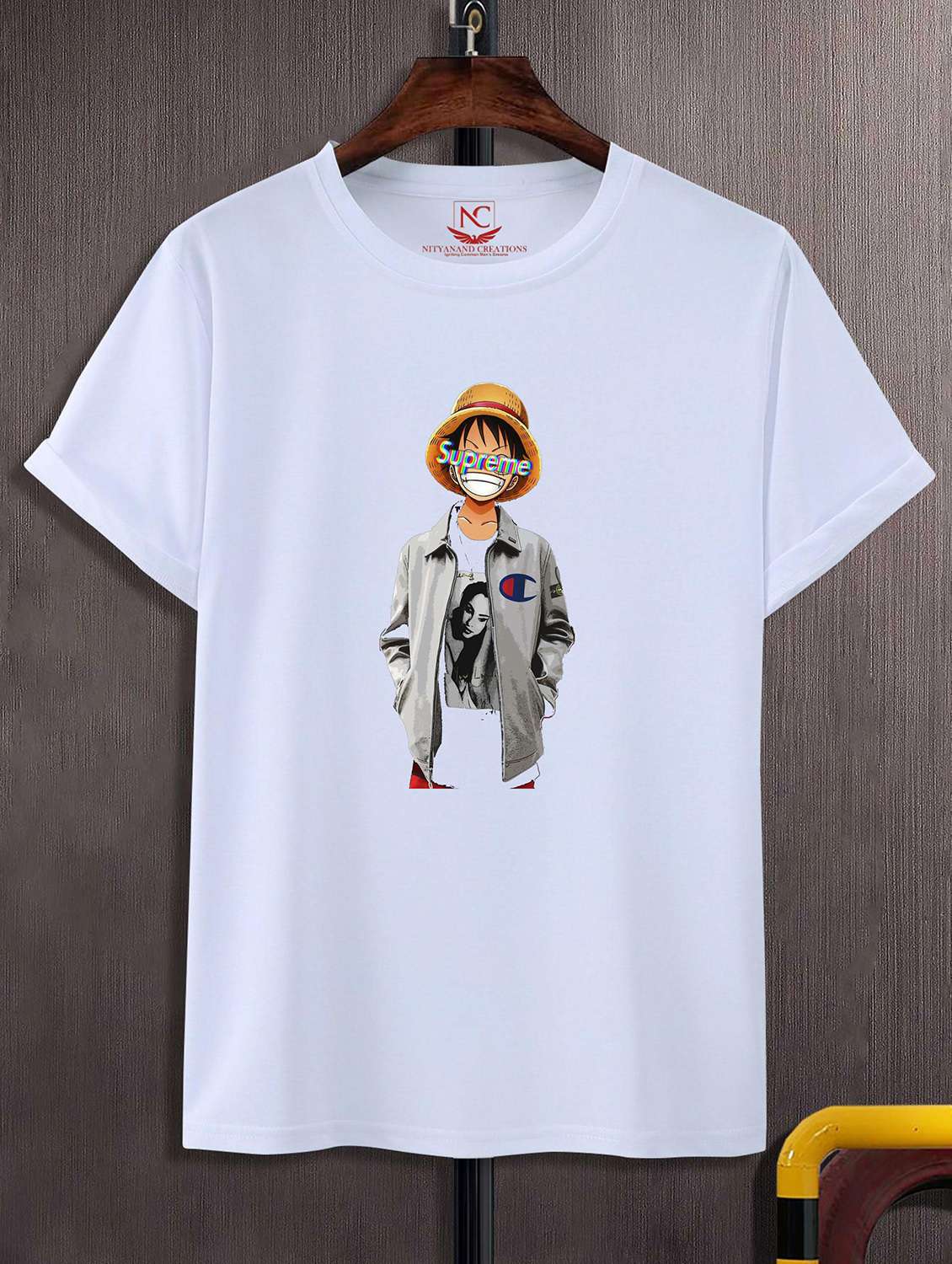 unisex white graphic printed t-shirt - 20842918 -  Zoom Image - 0