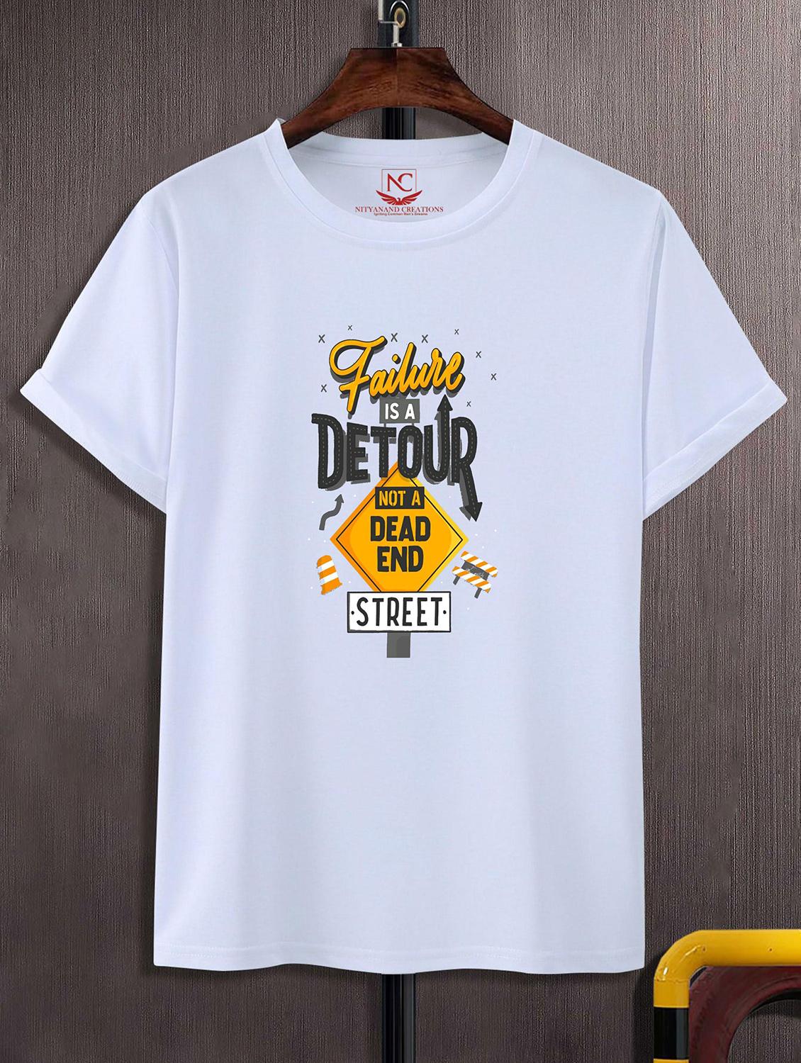 unisex white graphic printed t-shirt - 20842929 -  Zoom Image - 0
