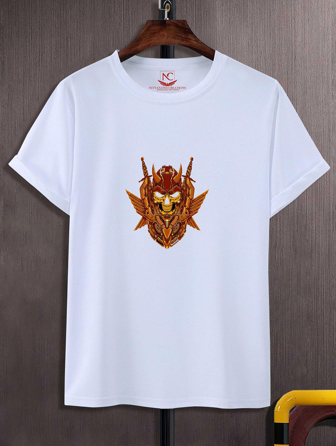 unisex white graphic printed t-shirt - 20842934 -  Zoom Image - 0