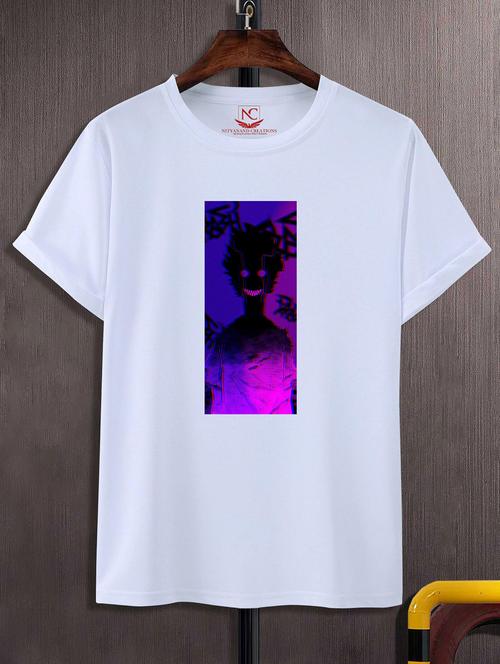 unisex white graphic printed t-shirt - 20842937 -  Standard Image - 0
