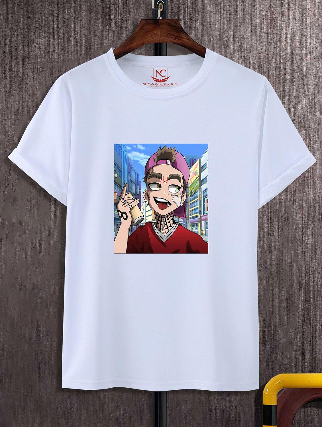 unisex white graphic printed t-shirt - 20842941 -  Zoom Image - 0