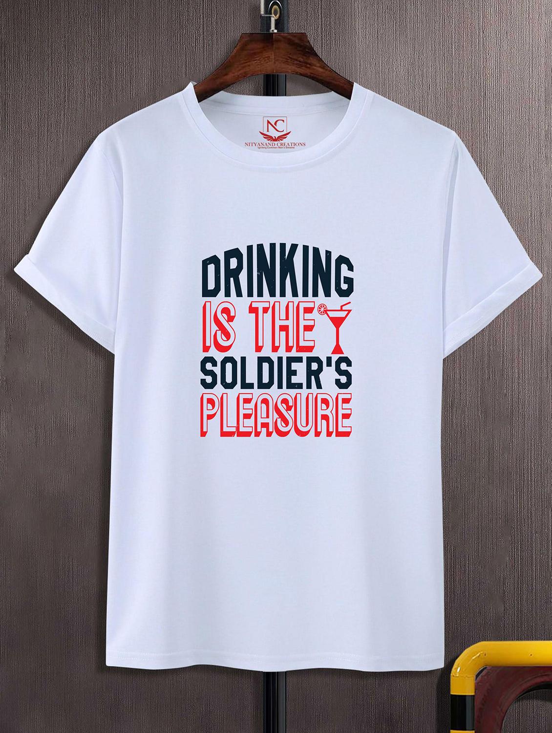unisex typographic printed t-shirt - 20842955 -  Zoom Image - 0