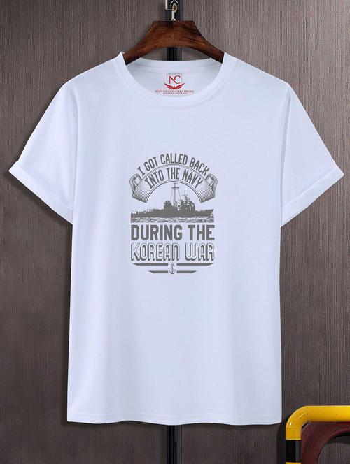unisex white graphic printed t-shirt - 20842969 -  Standard Image - 0