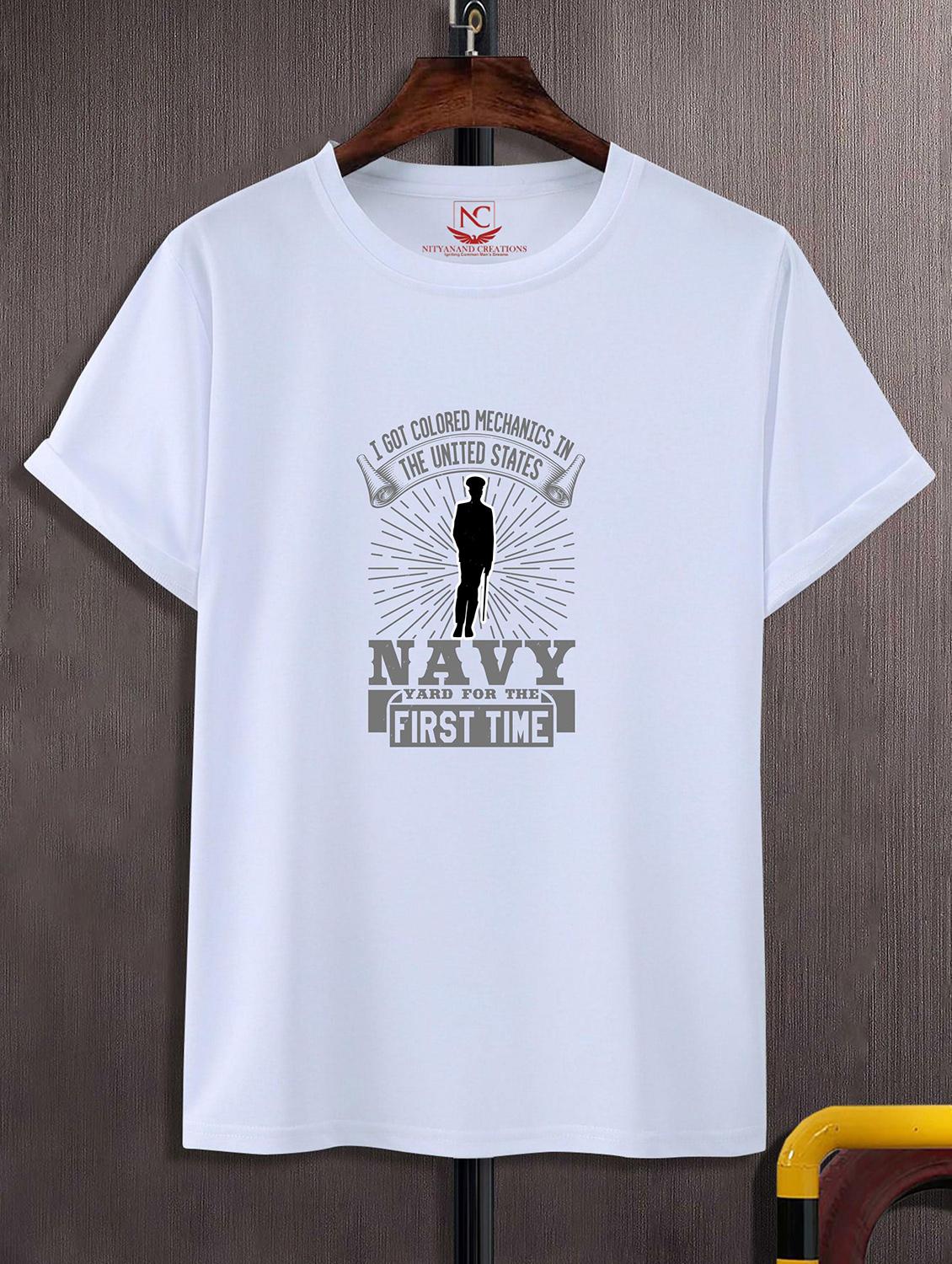 unisex white graphic printed t-shirt - 20842972 -  Zoom Image - 0