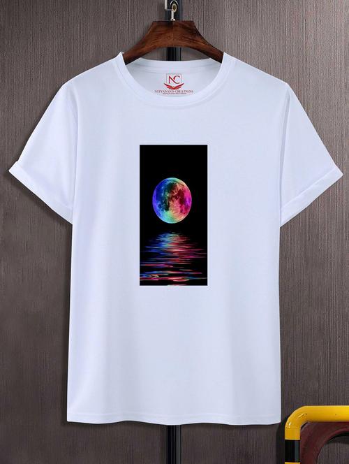 unisex white graphic printed t-shirt - 20842973 - Standard Image - 0