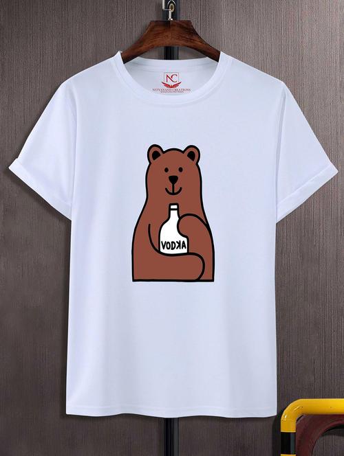 unisex white graphic printed t-shirt - 20842977 - Standard Image - 0