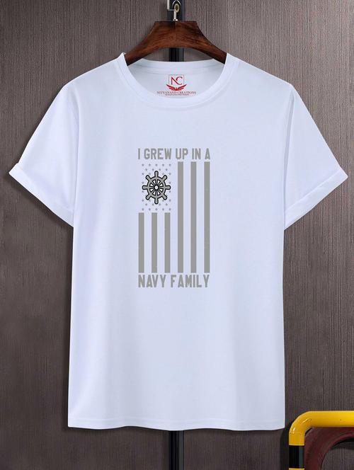 unisex white graphic printed t-shirt - 20842981 - Standard Image - 0