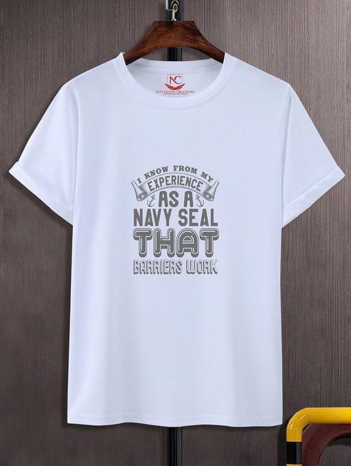 unisex typographic printed t-shirt - 20842987 - Standard Image - 0