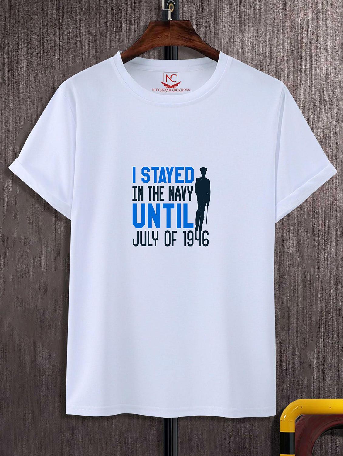 unisex white graphic printed t-shirt - 20842993 -  Zoom Image - 0