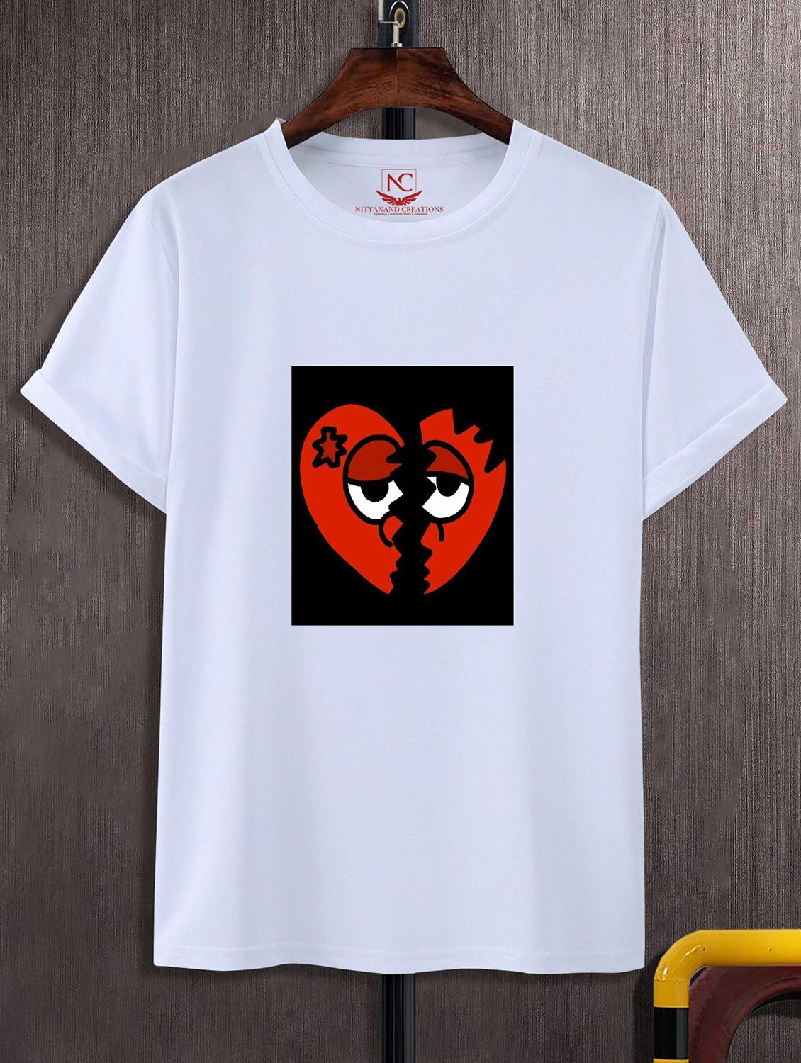 unisex white graphic printed t-shirt - 20843004 -  Zoom Image - 0