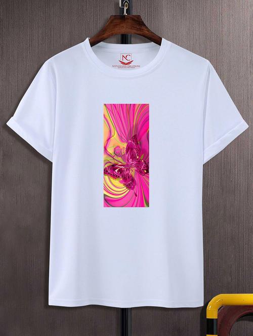 unisex white graphic printed t-shirt - 20843005 -  Standard Image - 0