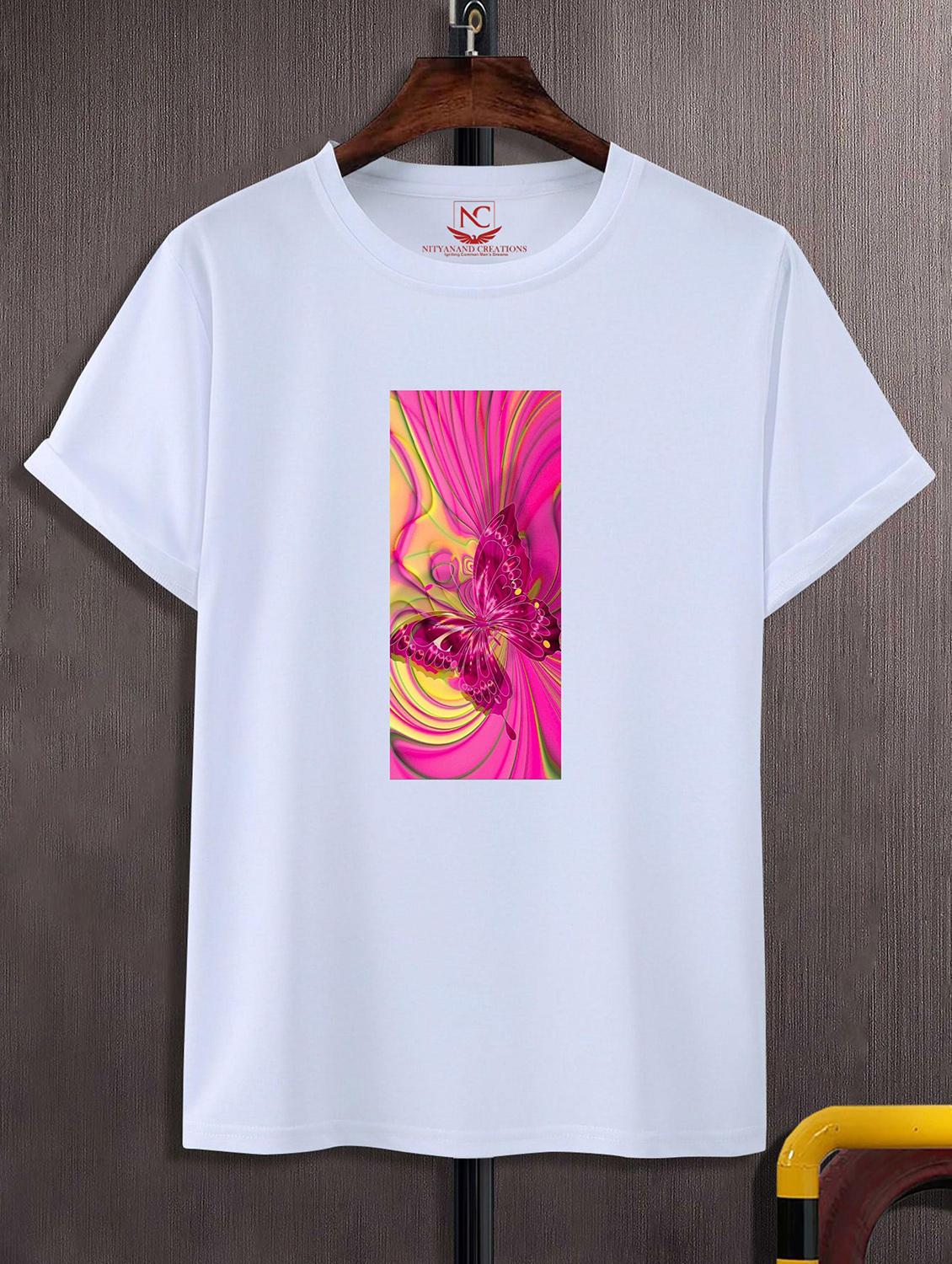 unisex white graphic printed t-shirt - 20843005 -  Zoom Image - 0