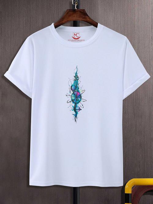 unisex white graphic printed t-shirt - 20843027 -  Standard Image - 0
