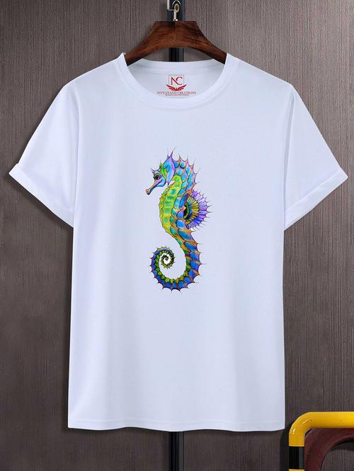 unisex white graphic printed t-shirt - 20843028 -  Standard Image - 0