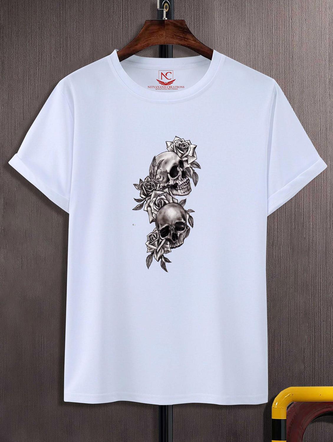 unisex white graphic printed t-shirt - 20843062 -  Zoom Image - 0