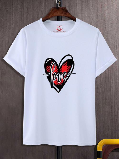 unisex white graphic printed t-shirt - 20843071 -  Standard Image - 0