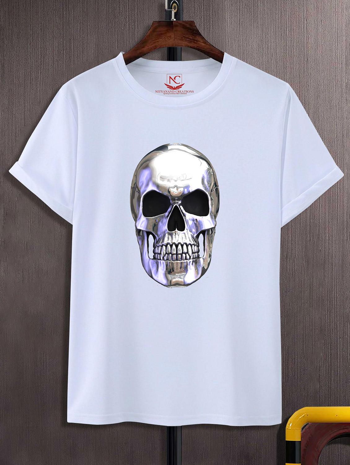 unisex white graphic printed t-shirt - 20843074 -  Zoom Image - 0