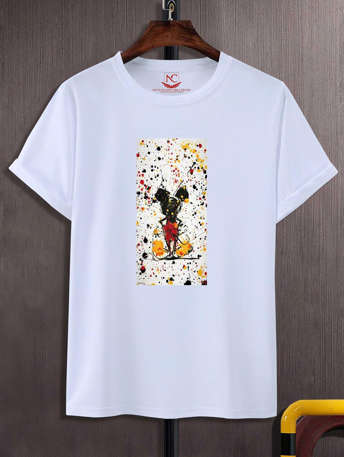 unisex white graphic printed t-shirt - 20843091 - Zoom Image - 0