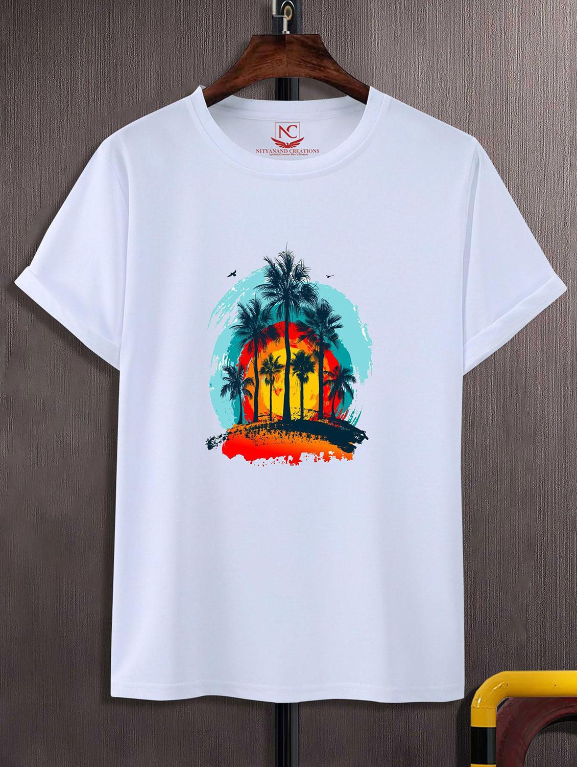 unisex white graphic printed t-shirt - 20843097 - Zoom Image - 0