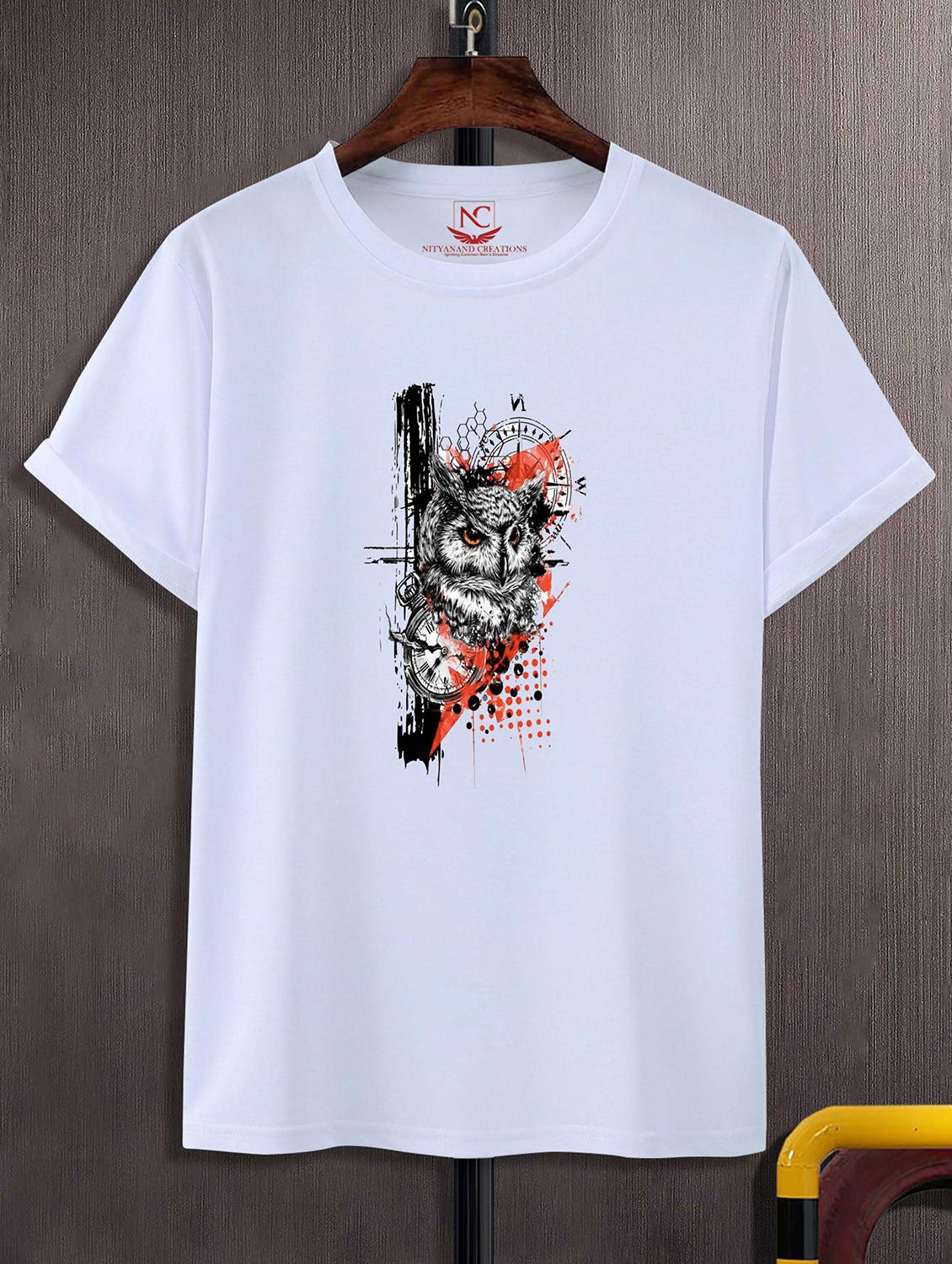 unisex white graphic printed t-shirt - 20843109 - Zoom Image - 0